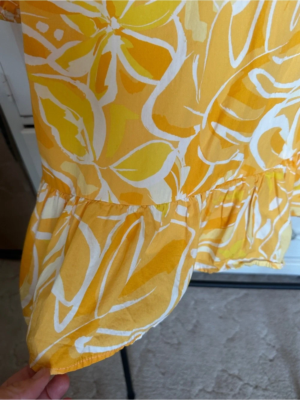 Sugarlips Yellow & White Floral Mini Dress- Small